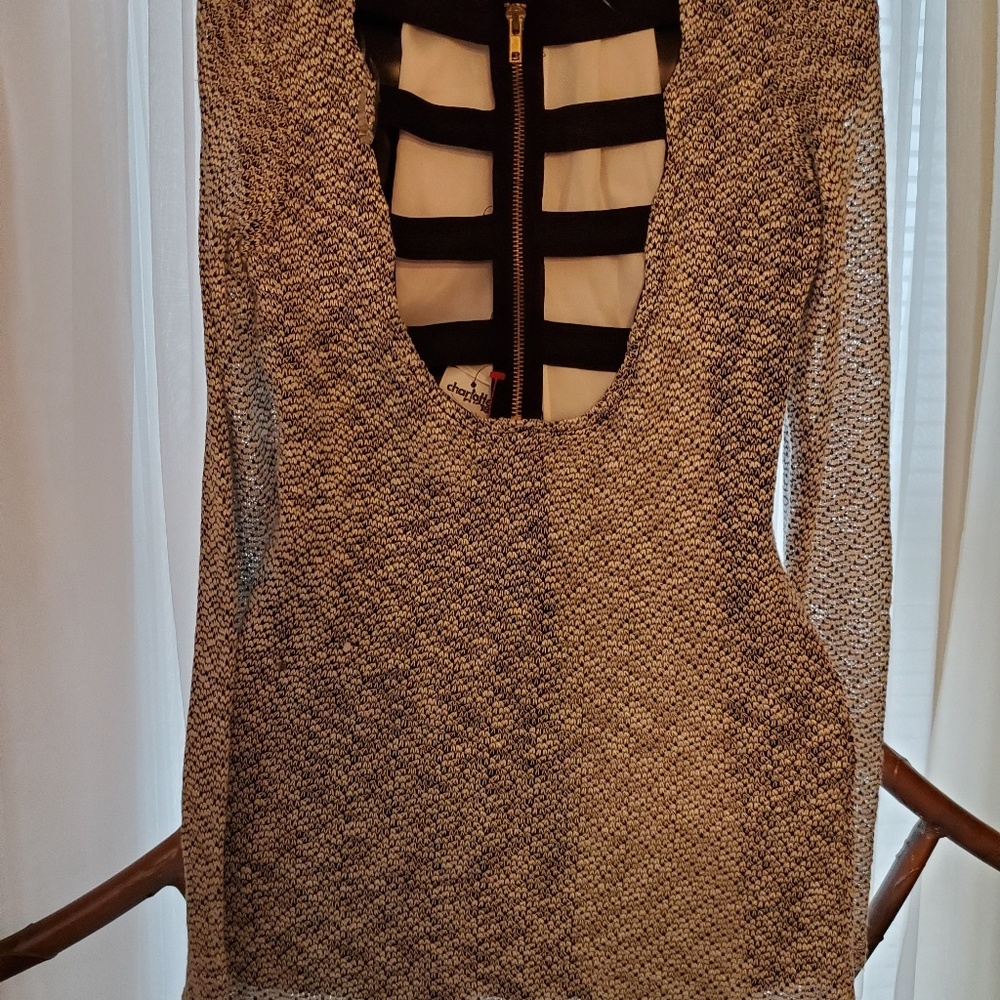 NWT Charlotte Russe Strap Back Top or Mini - Picture 4 of 5